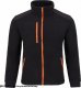 JHK FLRA 340 - bluza polarowa unisex, gruba posiada bardzo dobre właściwości cieplne - pomarańczowo-czarny 2XL 112