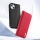 Dux Ducis Dux Ducis Hivo skórzane etui z klapką pokrowiec ze skóry naturalnej portfel na karty i dokumenty iPhone 14 Plus czarny 2