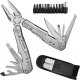 4kom.pl Narzędzie wielofunkcyjne Multitool zestaw 23w1 Scyzoryk kombinerki śrubokręt z Etui srebrny 8