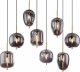 Lampa wisząca Globo Lampa wisząca Blacky 15345-8MM designerska mosiądz przydymiona 1