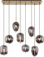 Lampa wisząca Globo Lampa wisząca Blacky 15345-8MM designerska mosiądz przydymiona 2