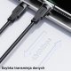 Kabel USB Usams USB-C - USB-C 1.2 m Fioletowy (brak) 27
