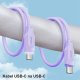 Kabel USB Usams USB-C - USB-C 1.2 m Zielony (brak) 22