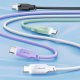 Kabel USB Usams USB-A - USB-C 1.2 m Fioletowy (brak) 24