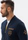 Ombre Bluza męska bomberka z naszywkami - granatowa V3 B1422 L 1