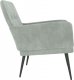 vidaXL Fotel, jasnoszary, 62x79x79 cm, obity aksamitem 3