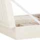 Springos Szkatułka na biżuterię ekoskóra 25x25x8,5 cm kremowy organizer z przegródkami UNIWERSALNY 11