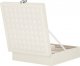 Springos Szkatułka na biżuterię ekoskóra 25x25x8,5 cm kremowy organizer z przegródkami UNIWERSALNY 4
