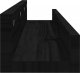vidaXL vidaXL Półki ścienne, 2 szt., czarne, 80x12x9 cm, drewno sosnowe 4