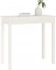 vidaXL Stolik konsolowy, biały, 80x40x75 cm, lite drewno sosnowe 4