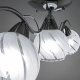 Lampa sufitowa Mdeco Sufitowa lampa sypialniana ELM8758/3 8C szklana chrom 1
