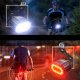 4kom.pl Lampka rowerowa na przód dioda LED T6  światełko przednie + tylne wodoodporne 8