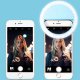 Lampa pierścieniowa 4kom.pl Lampka Selfie Ring Light LED pierścieniowa do telefonu Niebieska 2