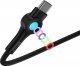 Kabel USB Vipfan USB-A - USB-C 1.2 m Czarny (X08TC) 1