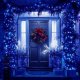 Lampki choinkowe Springos 300 LED niebieskie 11