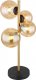 Lampa stołowa Globo Stojąca lampa Riha 56135-4T stołowa czarna bursztynowa 1