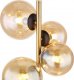 Lampa stołowa Globo Stojąca lampa Riha 56135-4T stołowa czarna bursztynowa 1