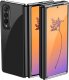 Hurtel Plating Case etui Samsung Galaxy Z Fold 4 pokrowiec z metaliczną ramką czarne 1
