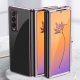 Hurtel Plating Case etui Samsung Galaxy Z Fold 4 pokrowiec z metaliczną ramką różowe 11