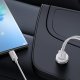 Baseus Baseus samochodowa ładowarka bezprzewodowa z uchwytem MagSafe 15W na kratkę nawiewu + USB Typ C 25W biała (CW01) 9