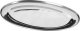 Excellent Houseware Taca do serwowania stalowa owalna srebrna zestaw 3 szt. 10