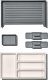 Oxo Organizer do szuflady ze stałymi przegródkami na sztućce OXO 3