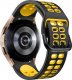 Alogy Alogy Soft Band Pasek sportowy Guma do smartwatcha do Samsung Galaxy Watch 4/5 40/42/44/45mm Czarno-żółty uniwersalny 2