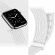 Alogy Alogy Nylon Strap Pasek z rzepem do Apple Watch 1/2/3/4/5/6/7/8/SE/Ultra (42/44/45/49mm) Biały uniwersalny 8