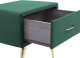 Beliani Szafka nocna welurowa zielona FLAYAT! 6