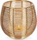 Home Styling Collection Świecznik na świeczkę tealight metalowy złoty 13x12 cm 1