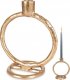 Home Styling Collection Świecznik na długą świeczkę aluminiowy złoty 19 cm 1