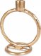 Home Styling Collection Świecznik na długą świeczkę aluminiowy złoty 19 cm 2