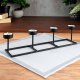 Home Styling Collection Świecznik na 4 świeczki tealight metalowy czarny 35x8,5x9 cm 1