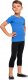 RENNWEAR Legginsy z nogawką 3/4 sportowe damskie męskie dziecięce bawełniane czarny 122 cm 4