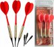 Best Sporting Plastikowe rzutkido darta 3 szt. Best Sporting - czerwone 1