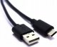 Kabel USB Vitalco USB-A - USB-C 1 m Czarny (09618P) 1