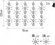Dekoracja świąteczna Emos Dekoracje 30 LED kurtyna migające gwiazdki 120x90 2