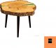 Wood & Resin Stolik z plastra drewna Żywica epoksydowa 51 cm x 55 cm x 4,5 cm Nogi 20 cm | Szlifowany, Lakierowany spód (matowy) PDOS_090225_Z04 1