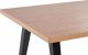 Beliani Stół do jadalni 150 x 90 cm jasne drewno z czarnym LENISTER! 4
