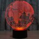 Lampka Nocna 3D LED Lampa Wielokolorowa 3