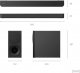 Soundbar Sony HT-SD40 2.1 soundbar z poteznym subwooferem o mocy 330 W i glosnikami X-Balanced 5