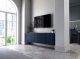 Meble Lindner Wisząca szafka Glamour Komoda RTV Granatowy 150 cm 3