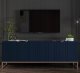 Meble Lindner Szafka RTV Glamour Komoda RTV Granatowa 150 cm 5