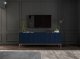 Meble Lindner Szafka RTV Glamour Komoda RTV Granatowa 150 cm 6