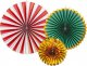 Dekoracja świąteczna PartyDeco Rozety dekoracyjne, mix, 26-43 cm one size 1