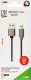 Kabel USB 2GO 2GO USB Ladekabel "Luxury"-grau-100cm für Apple Lightning 2