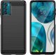 Hurtel Carbon Case etui Motorola Moto G42 elastyczny silikonowy karbonowy pokrowiec czarne 3