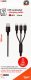 Kabel USB 2GO 2GO 3 in 1 USB Ladekabel - schwarz - 150cm für USB Type-C 1