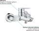 Bateria wannowa Grohe GROHE - Jednouchwytowa bateria wannowo-natryskowa - nascienna 4