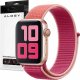 Alogy Alogy Nylon Strap Pasek z rzepem do Apple Watch 1/2/3/4/5/6/7/8/SE/Ultra (42/44/45/49mm) Różowy uniwersalny 9